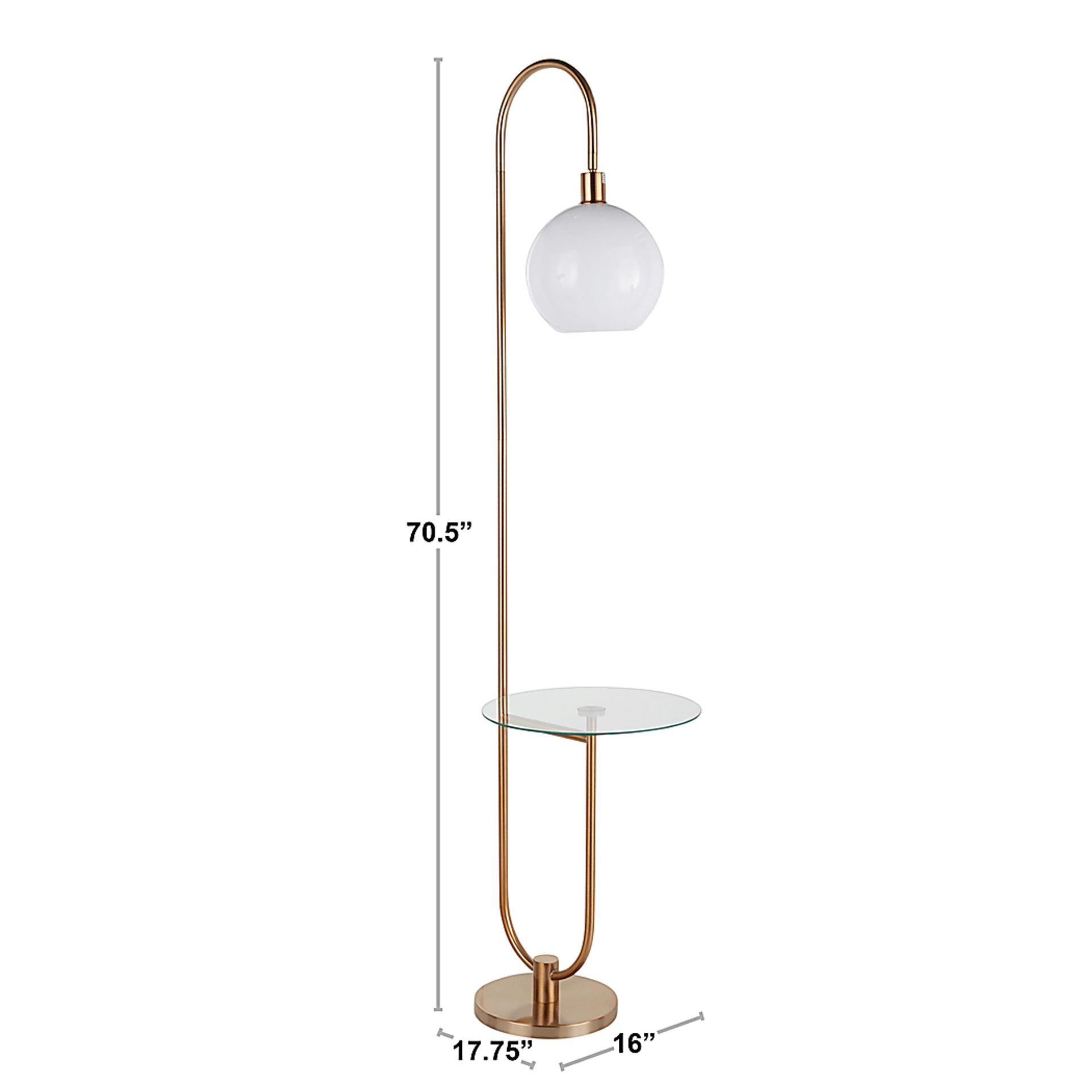 Iswald Gold Floor Lamp - Image 10