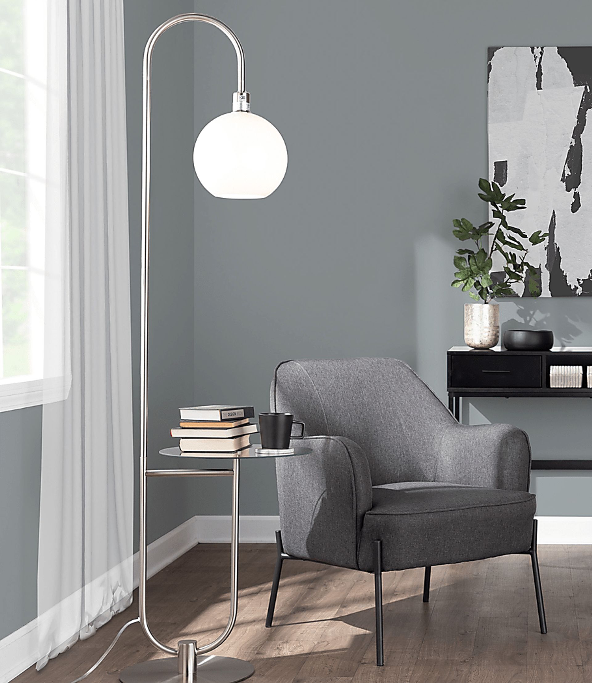 Iswald Steel Floor Lamp - Image 2