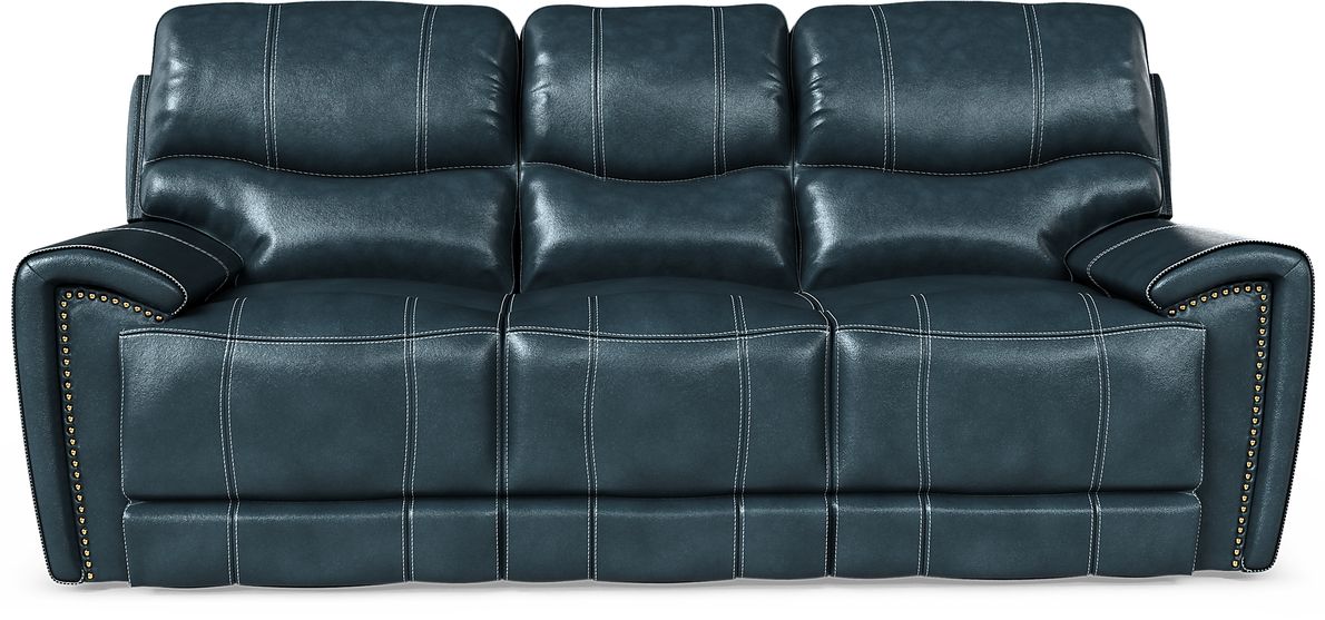 Italo Leather Dual Power Reclining Sofa