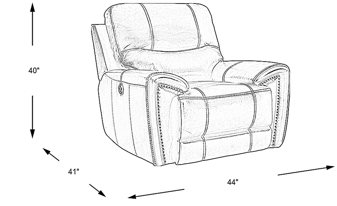Italo Leather Dual Power Recliner