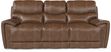 Italo Brown Leather Reclining Sofa