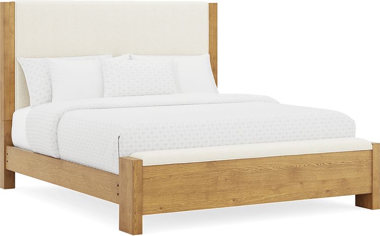 3 pc king upholstered bed