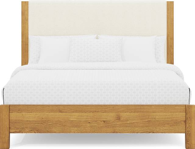 Ithaca Natural 5 Pc King Upholstered Bedroom - Thumbnail - Image 3