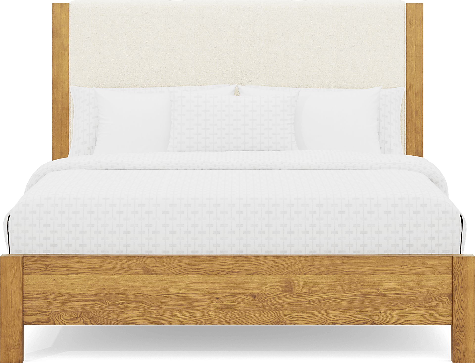 Ithaca Natural 5 Pc King Upholstered Bedroom - Image 3