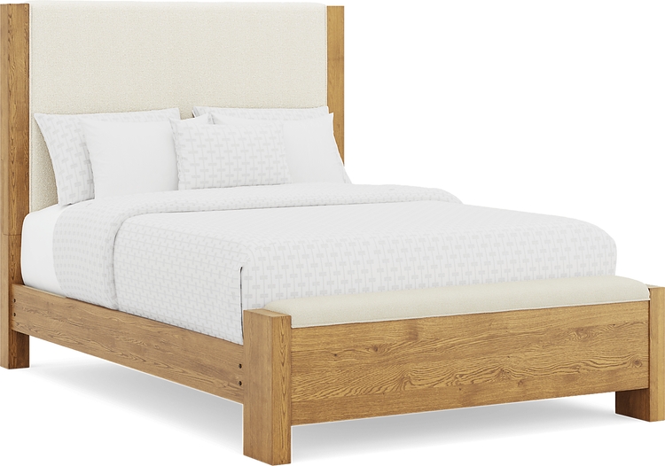 3 pc queen upholstered bed
