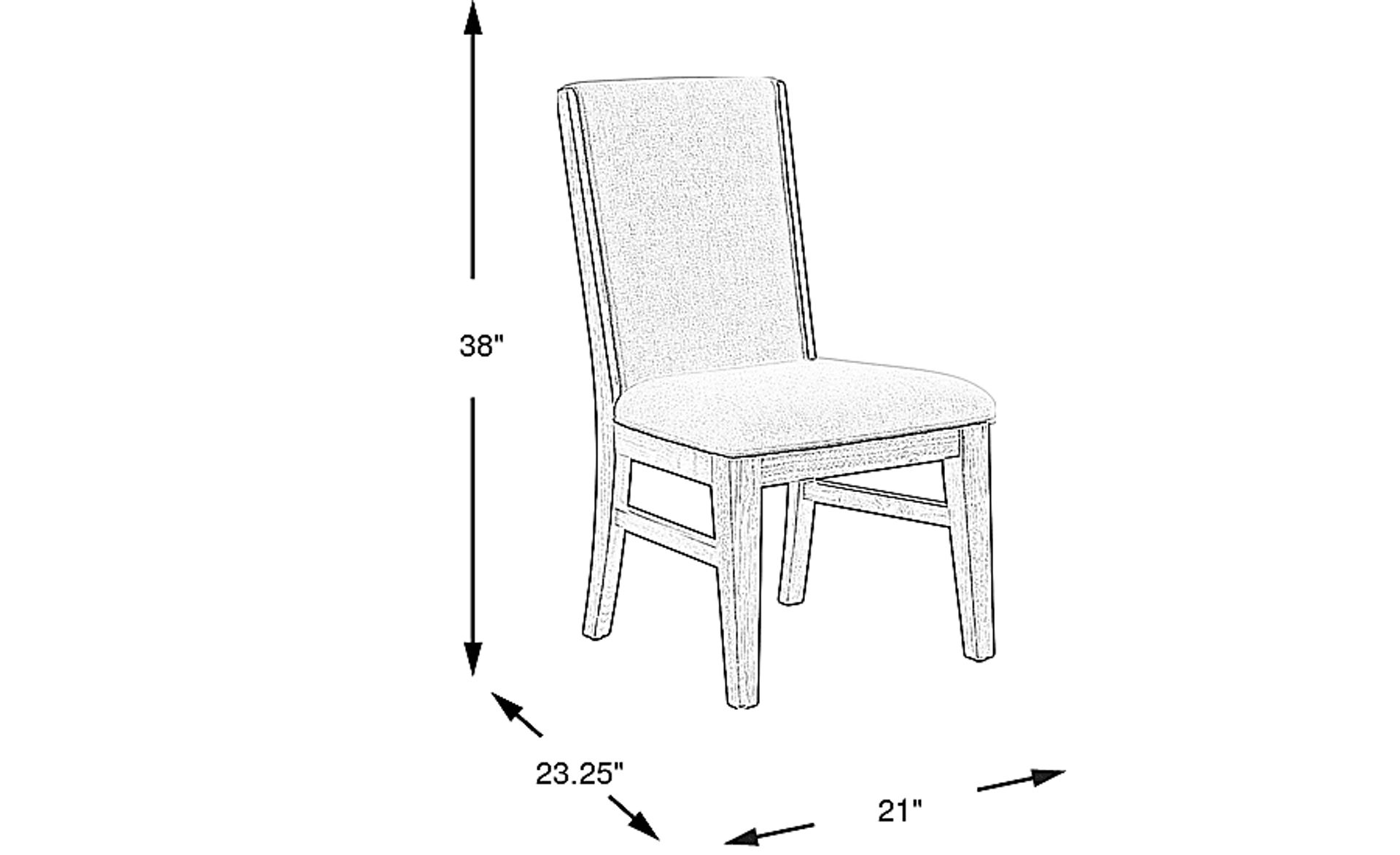 Dimension Image. Please refer to the Dimension Tab on this page for dimension details.