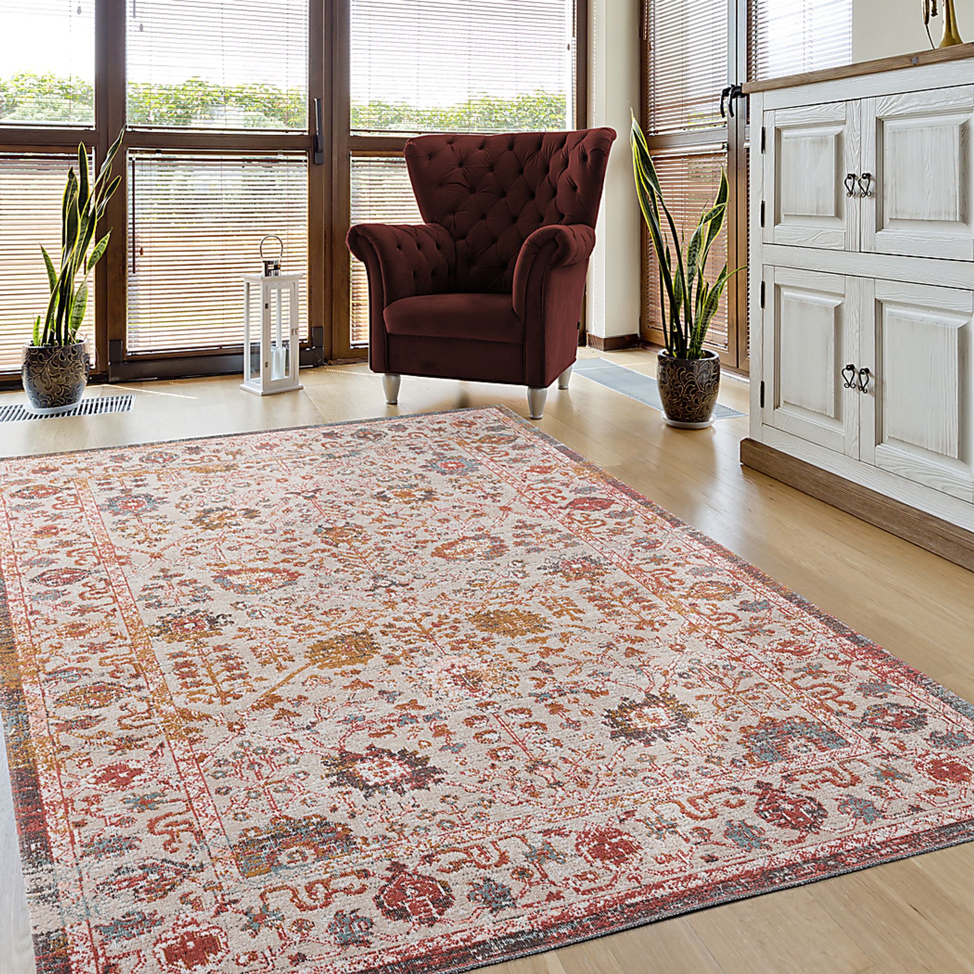 Itunia Beige 7'9 x 9'9 Indoor/Outdoor Rug - Image 2