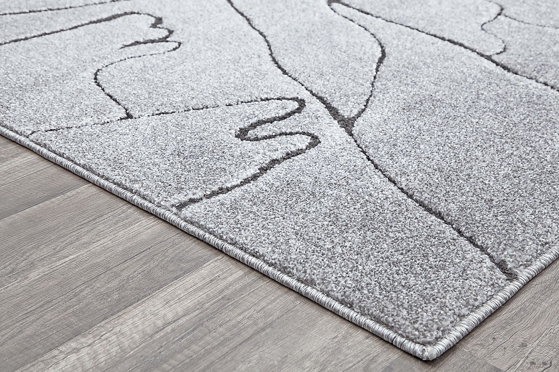 CosmoLiving By Cosmopolitan Itzell Gray 5' x 7'6 Rug - Image 4