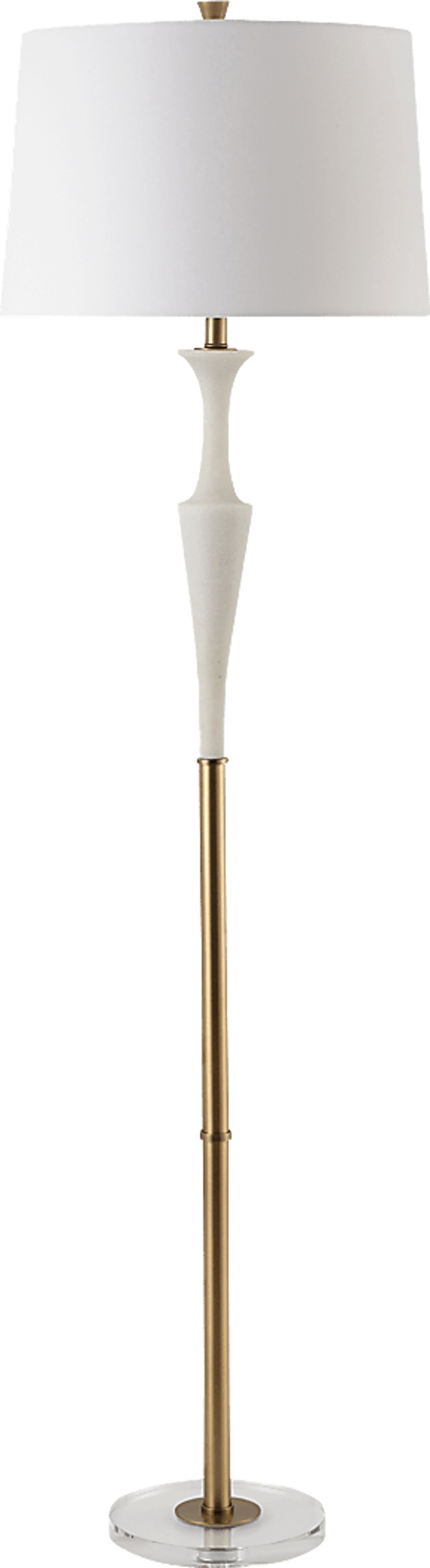 Ivanhoe Alley Brass Floor Lamp - Image 1