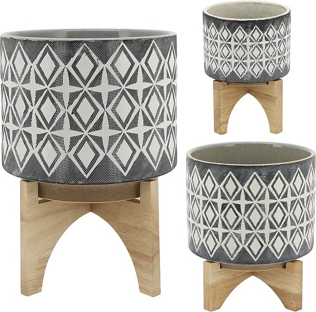 Ivawood Gray Planter - Thumbnail - Image 2