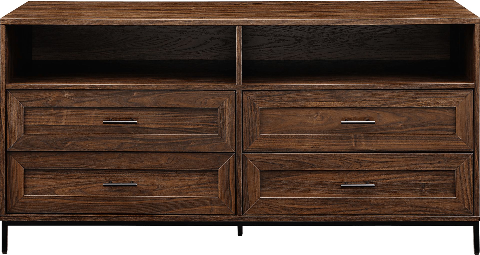 Ivellan Brown 4 Drawer TV Console - Image 1