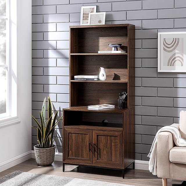 Ivellan Brown Bookcase - Thumbnail - Image 4