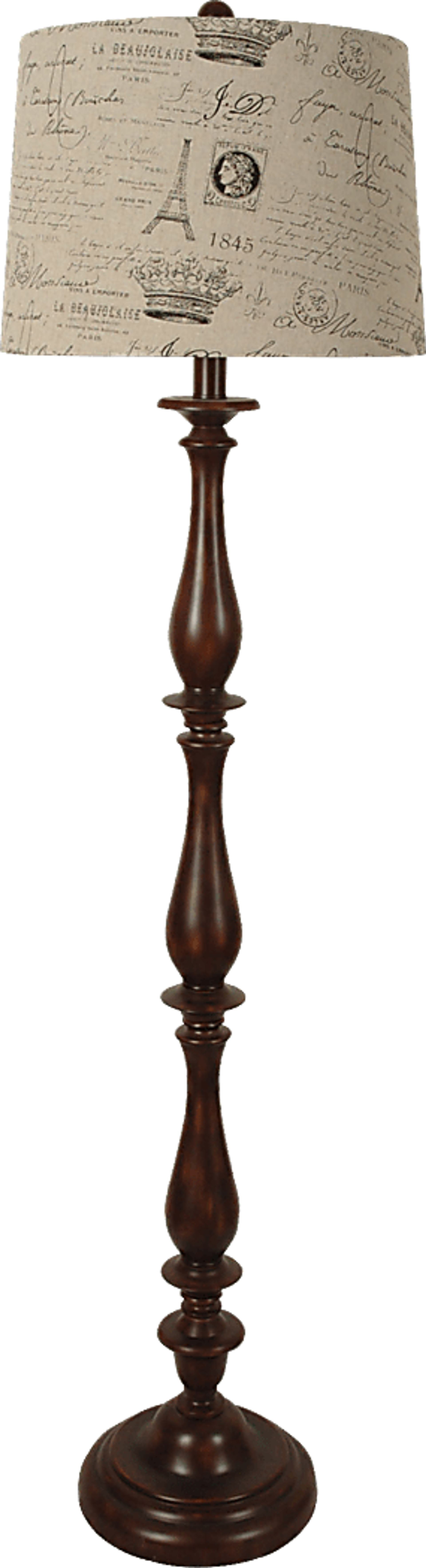 Ives Terrace Brown Floor Lamp - Image 1