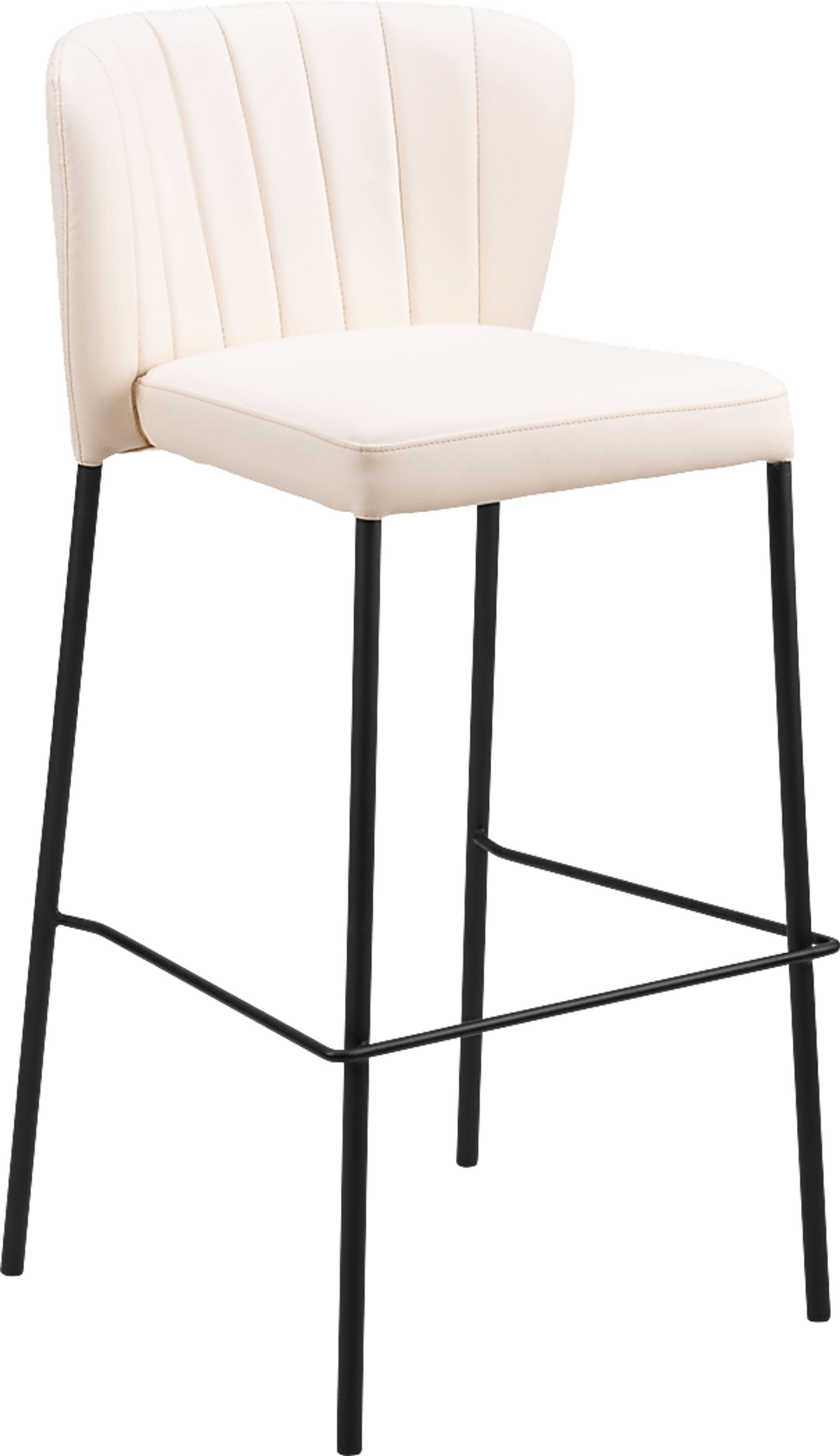 Ivie Beige Barstool, Set of 2 - Image 3