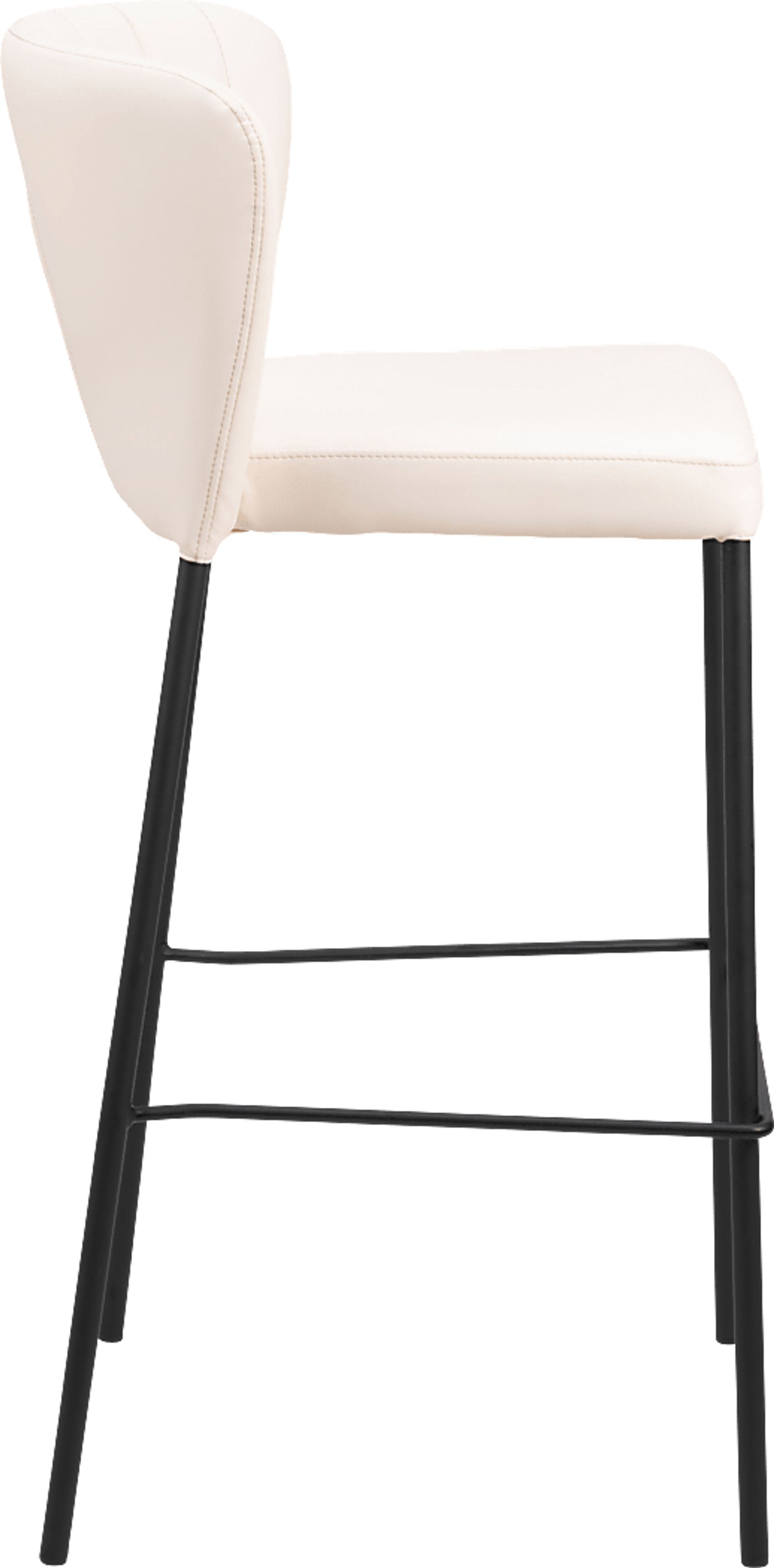 Ivie Beige Barstool, Set of 2 - Image 8