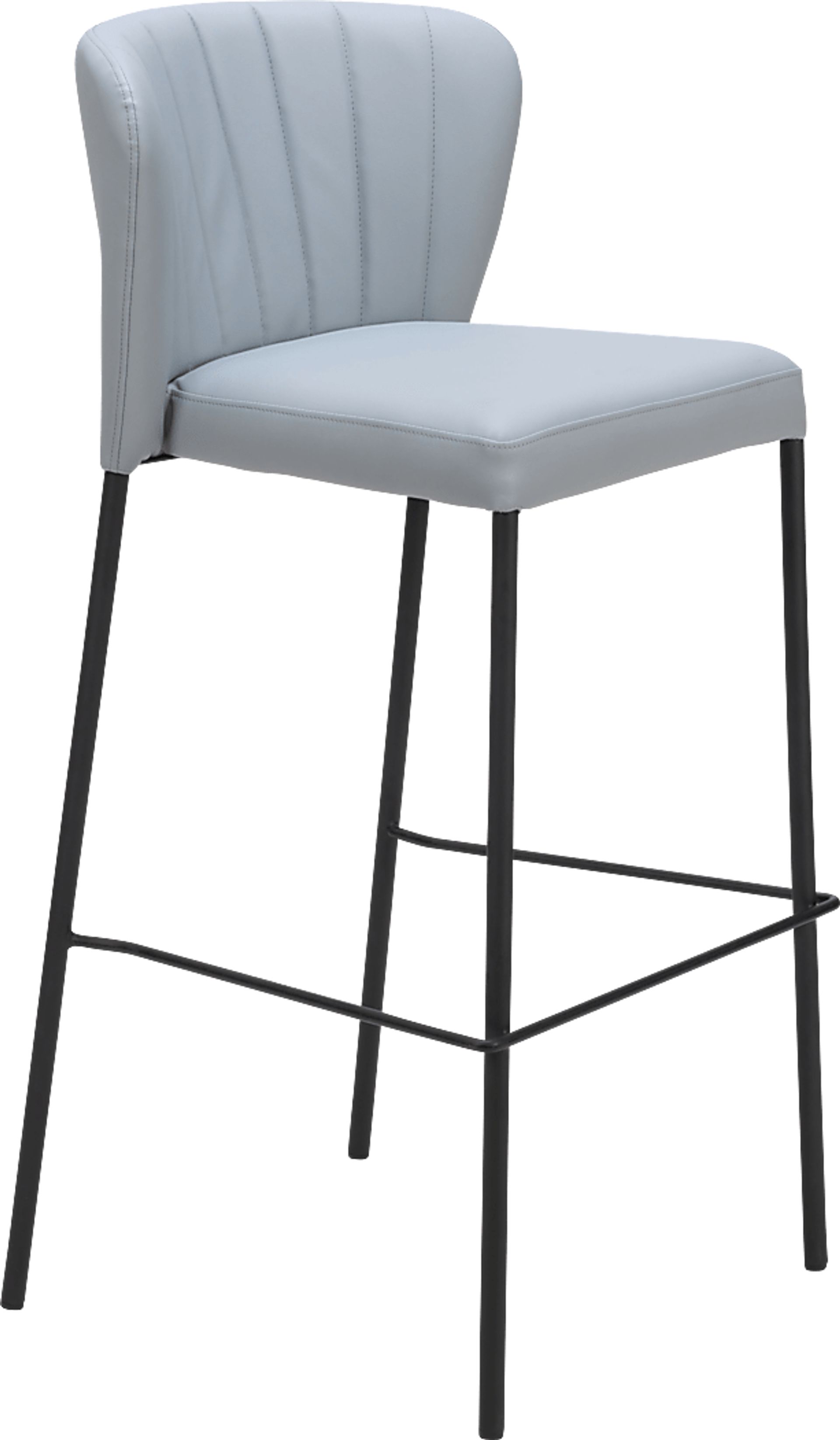 Ivie Gray Barstool, Set of 2 - Image 3
