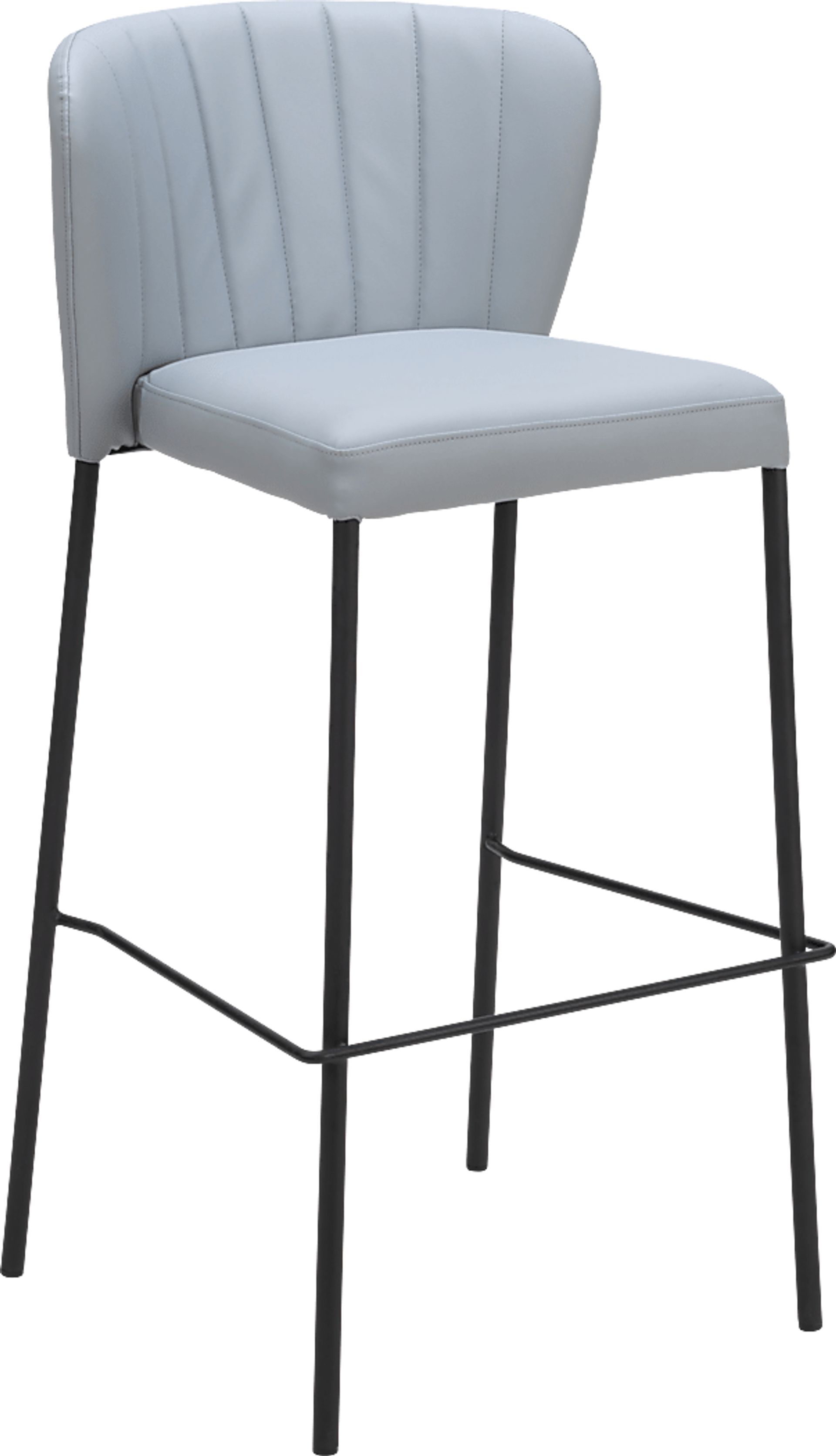 Ivie Gray Barstool, Set of 2 - Image 4