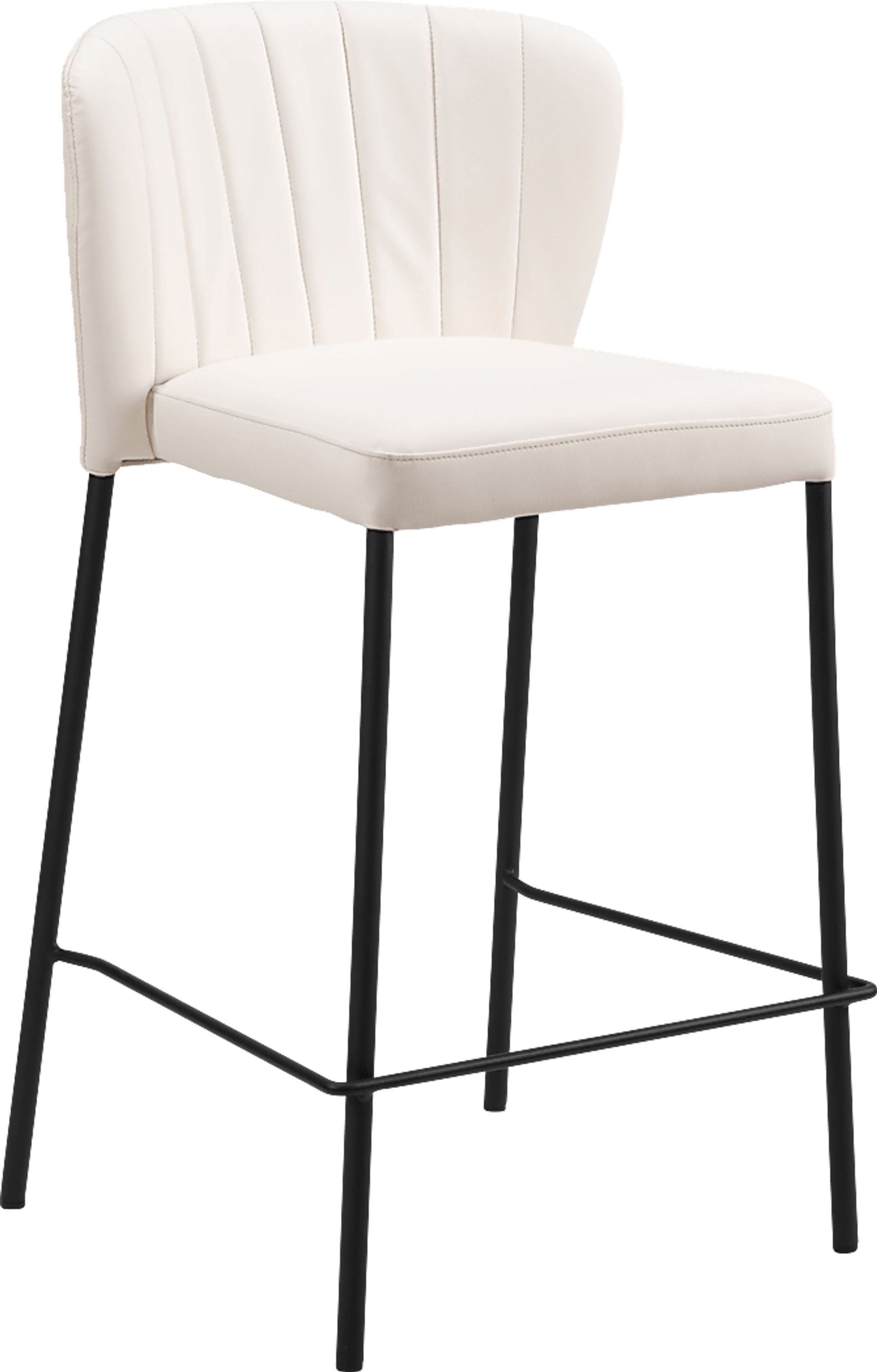 Ivie White Counter Height Stool, Set of 2 - Image 2