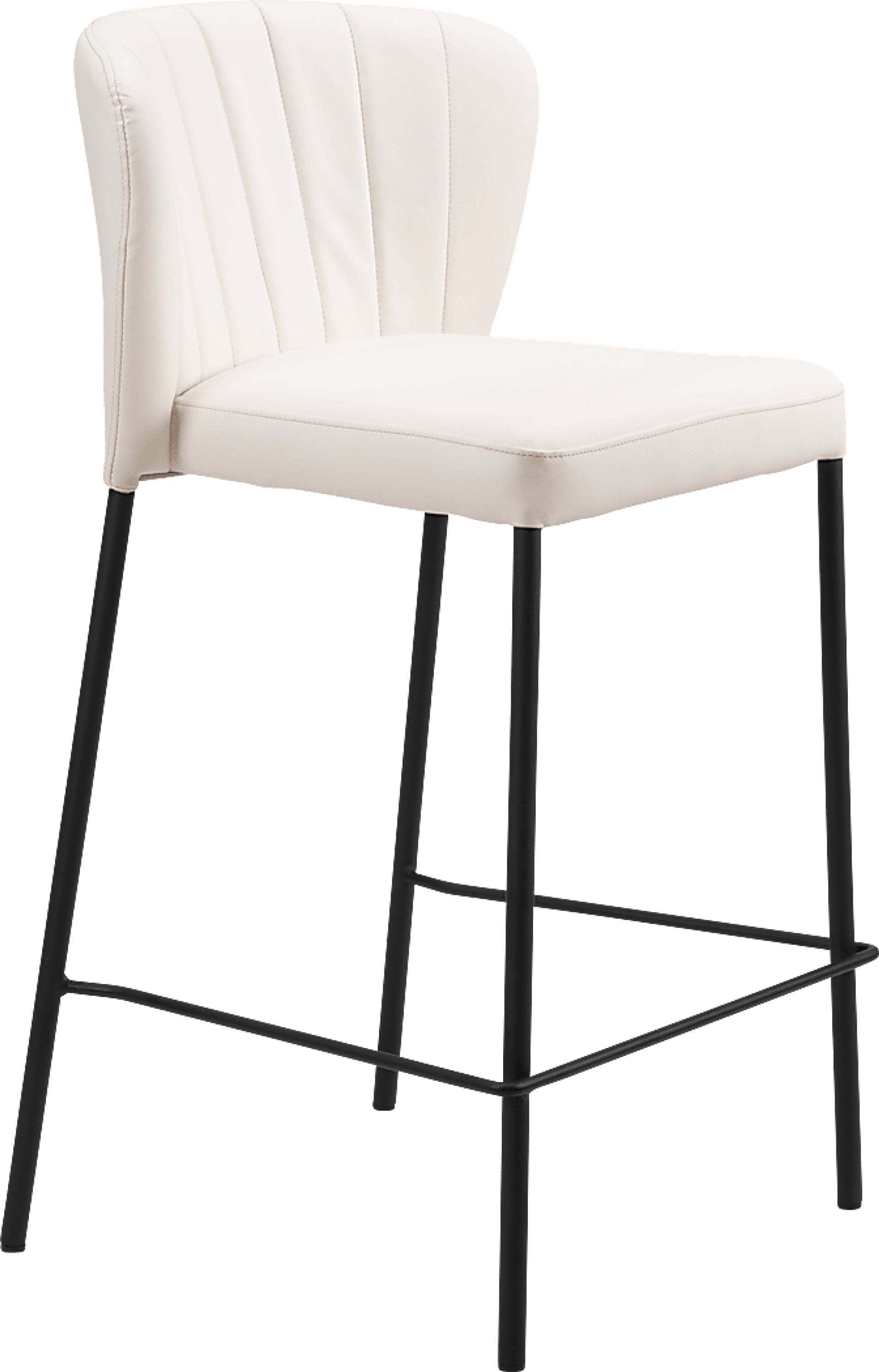 Ivie White Counter Height Stool, Set of 2 - Image 3