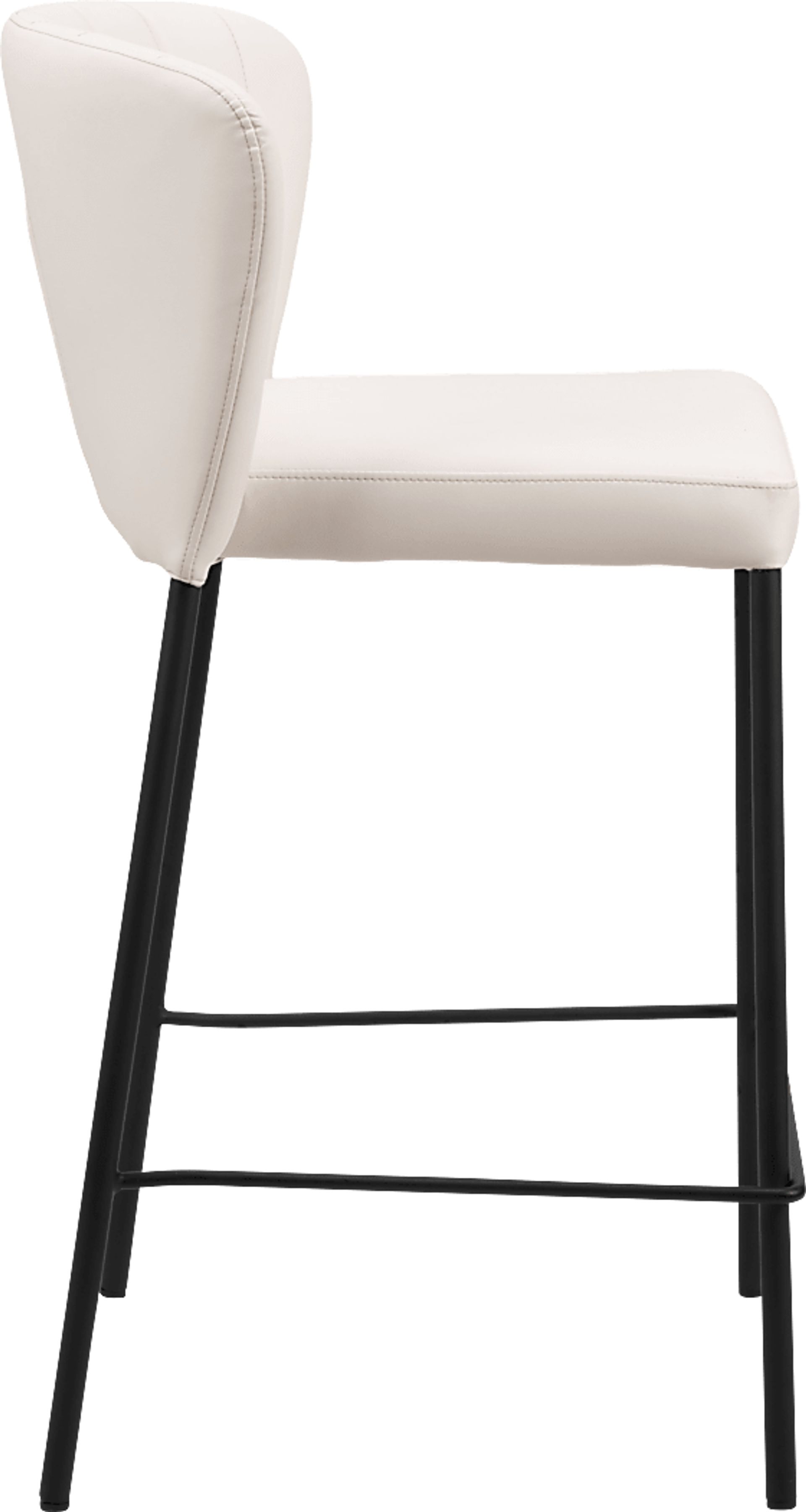 Ivie White Counter Height Stool, Set of 2 - Image 7