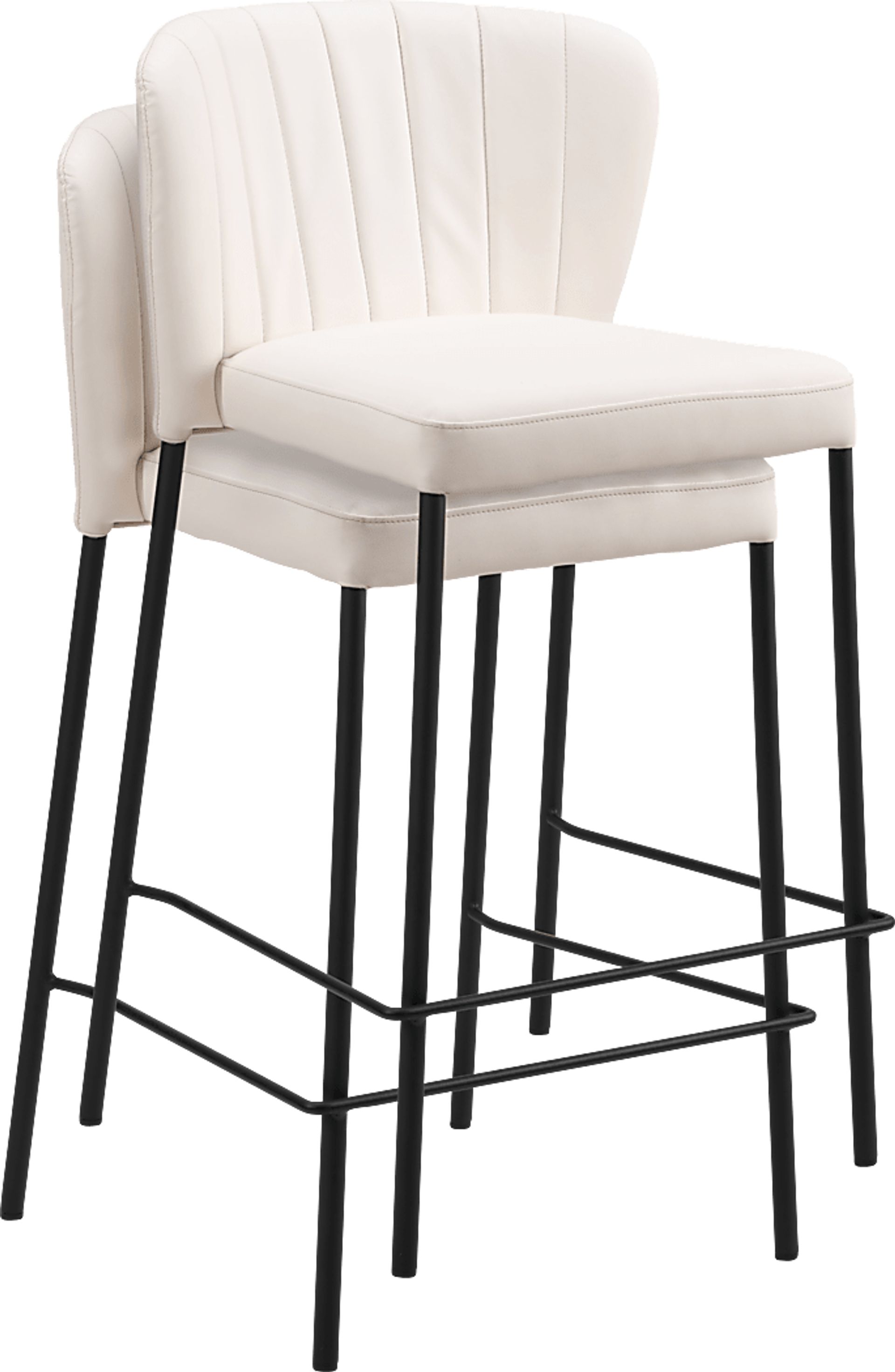 Ivie White Counter Height Stool, Set of 2 - Image 8