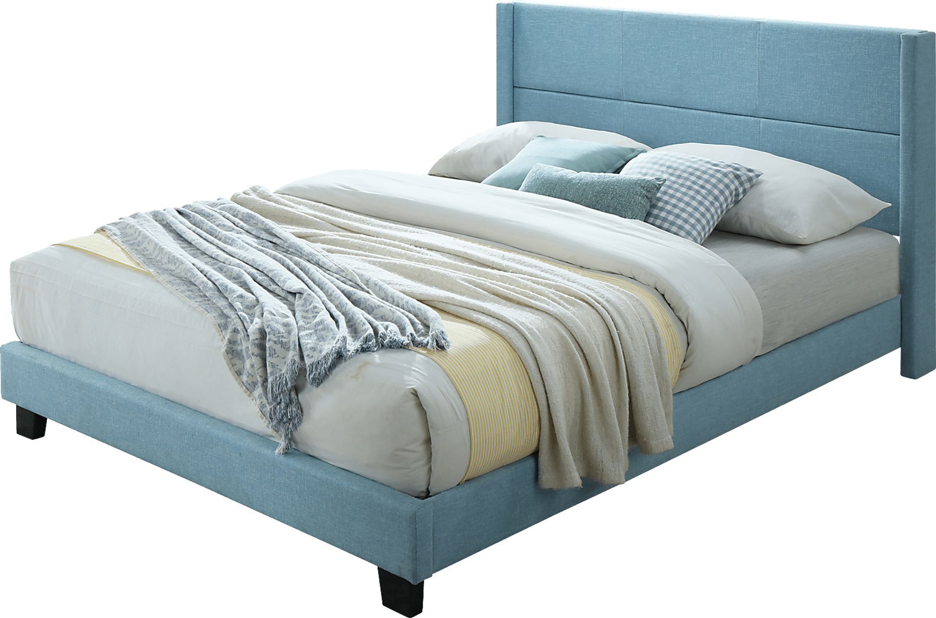 Ivin Blue Queen Bed - Image 1