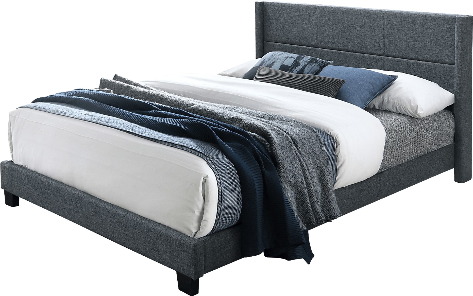 Ivin Gray Bed - Image 1
