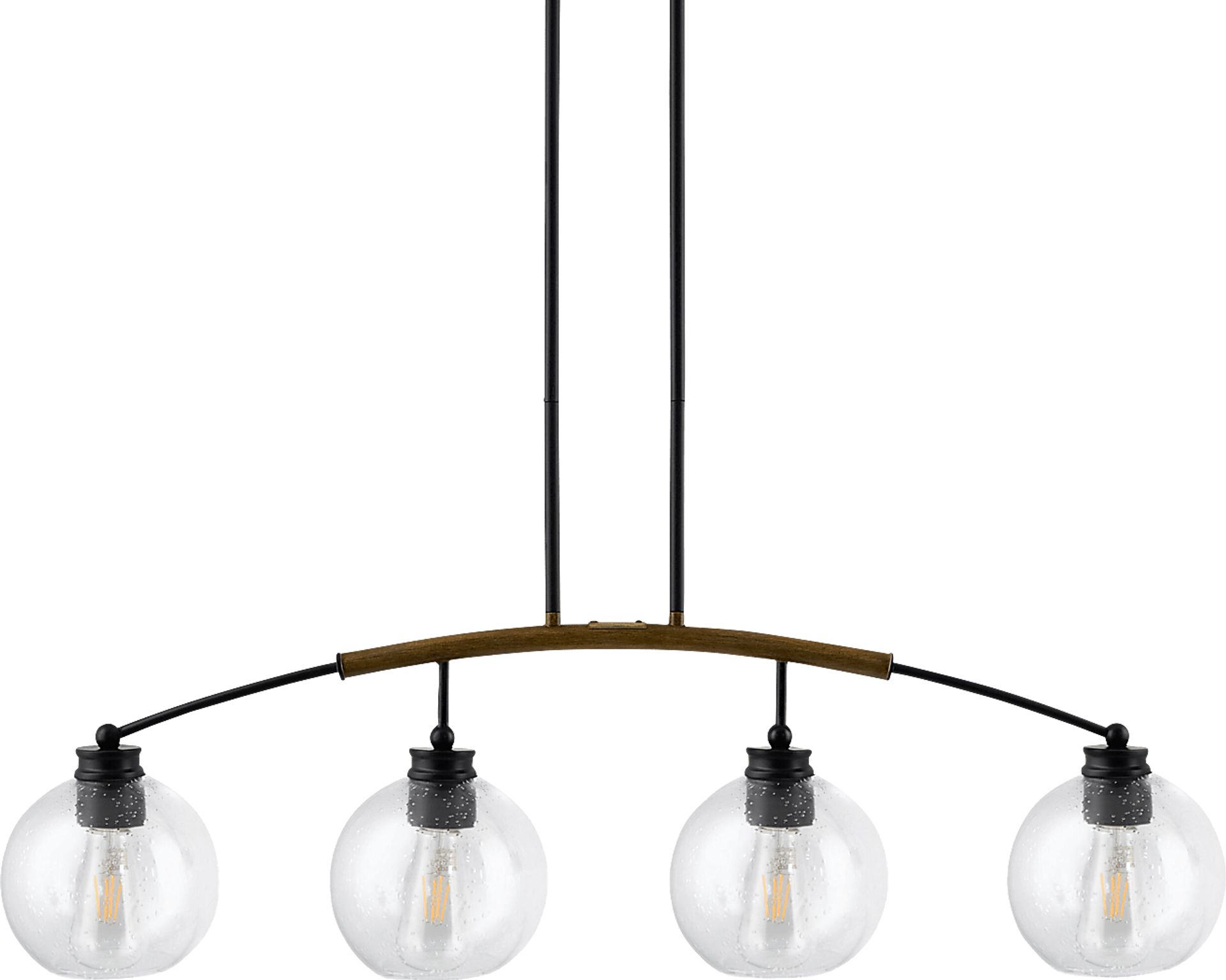 Ivo Bend Black Chandelier - Image 1