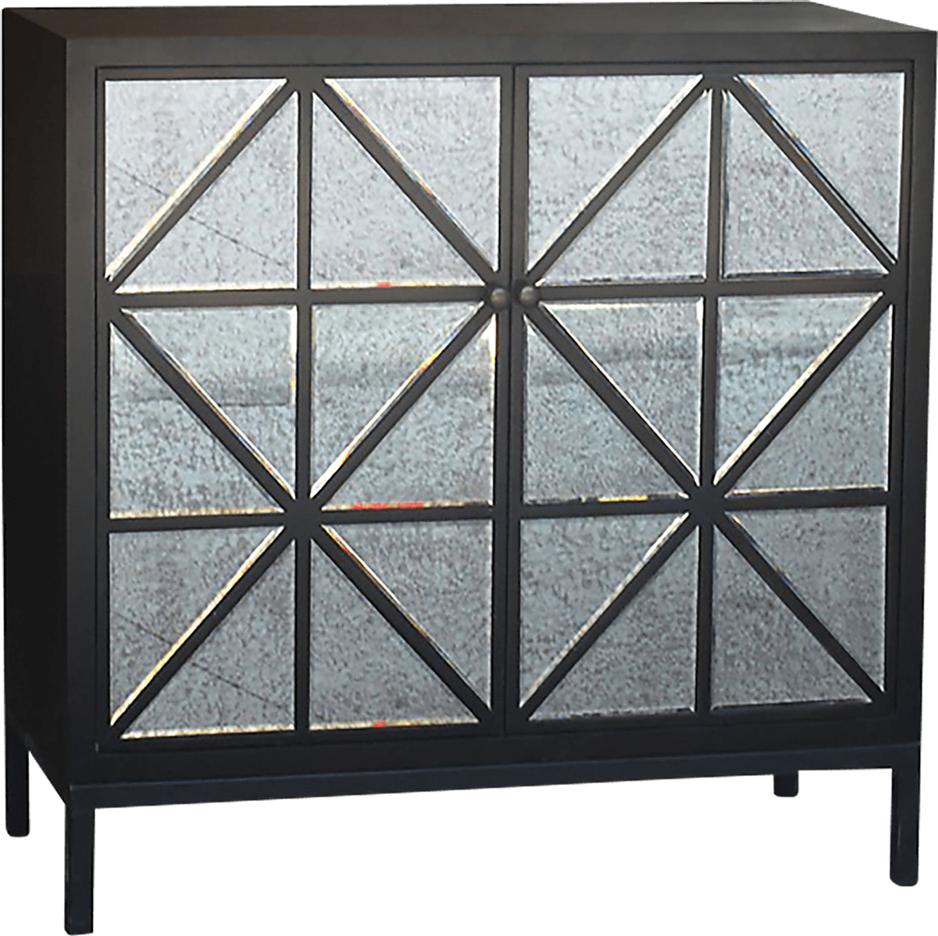 Ivonne Black Accent Cabinet - Image 1