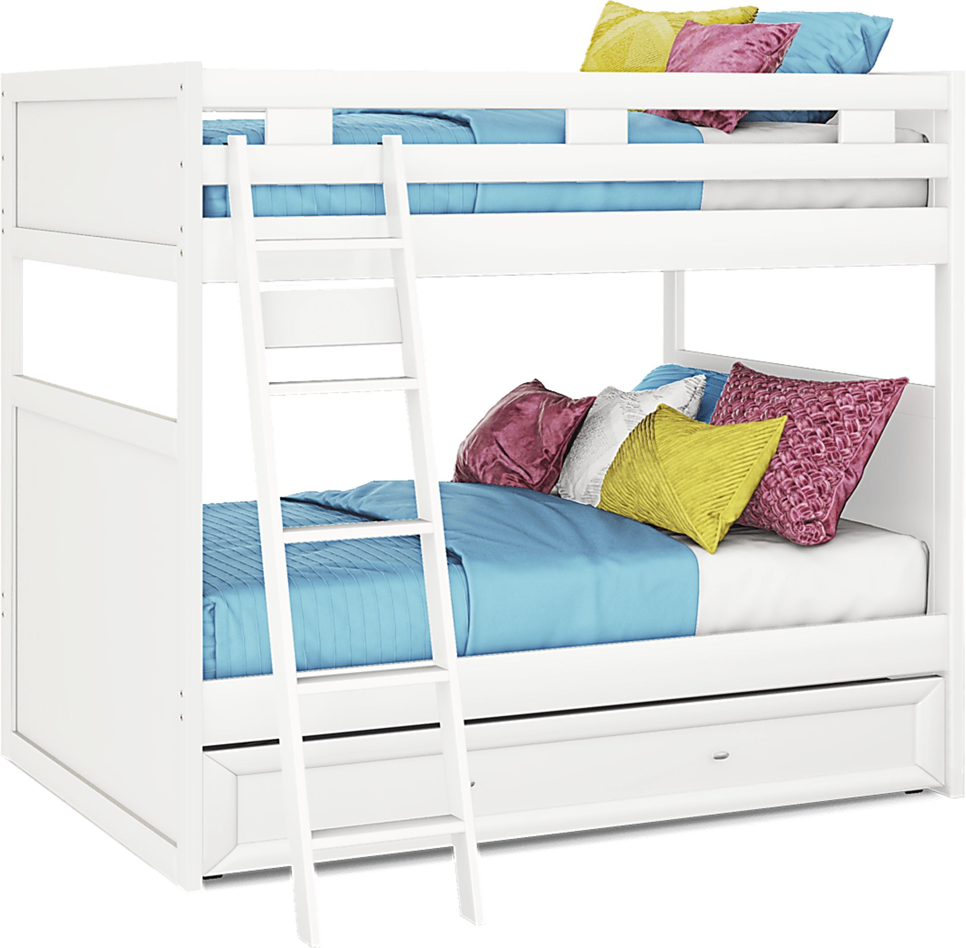 Ivy League 2.0 White Full/Full Bunk Bed - Image 3