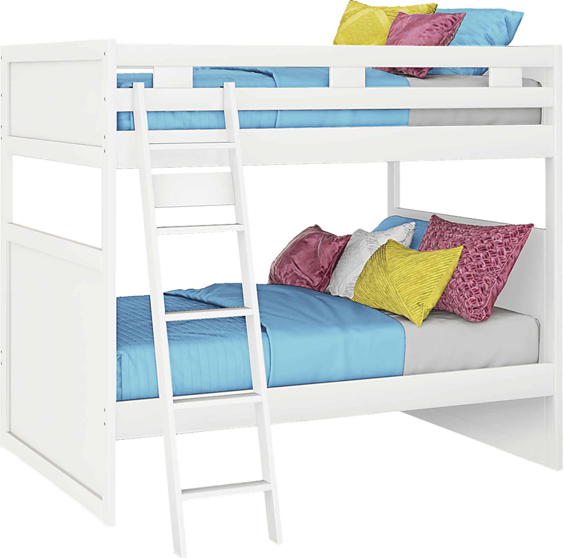 Ivy League 2.0 White Full/Full Bunk Bed - Image 1