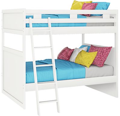 Ivy League 2.0 White Full/Full Bunk Bed