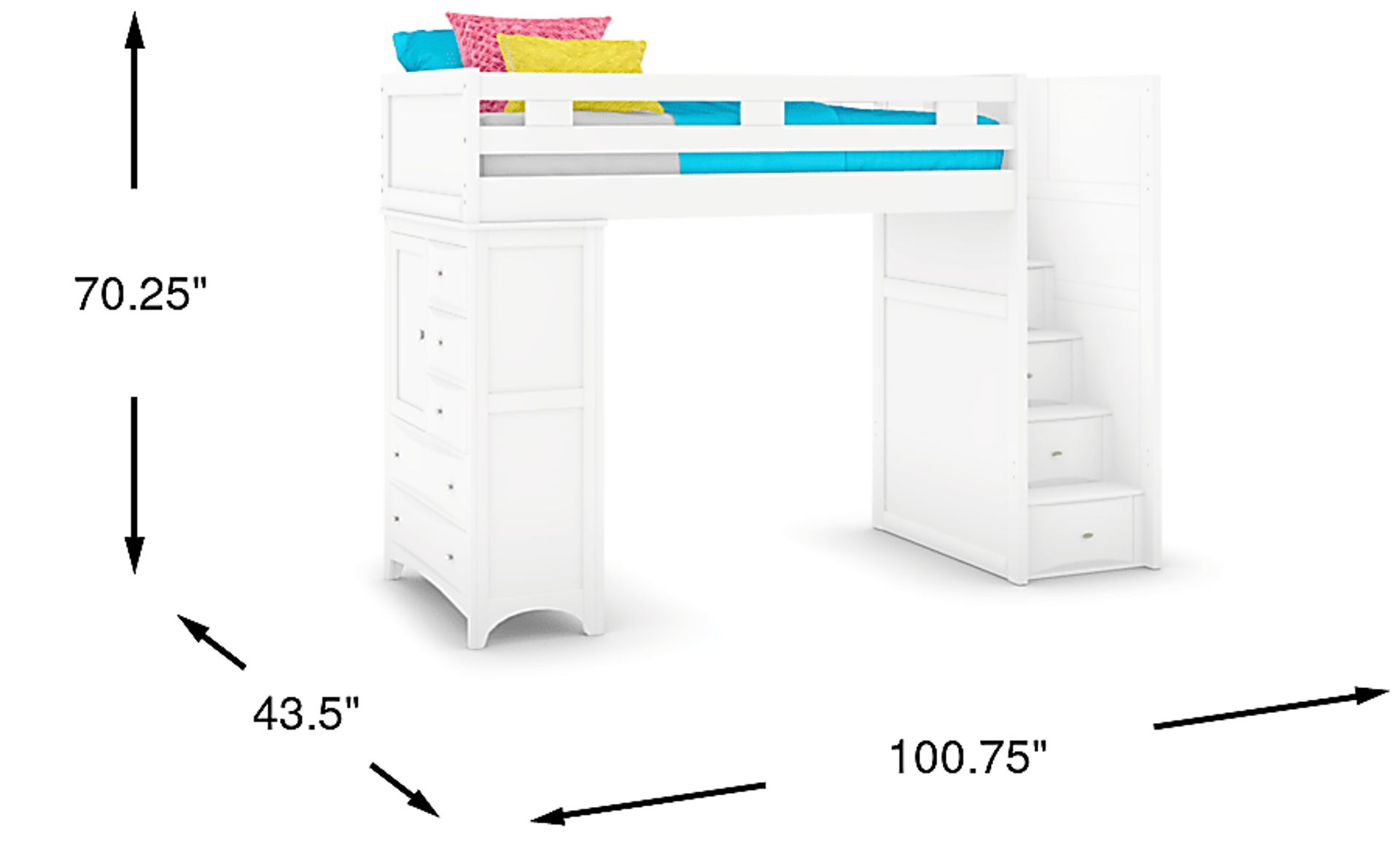 Dimension Image. Please refer to the Dimension Tab on this page for dimension details.