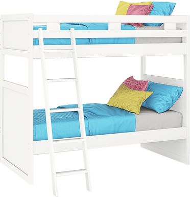 Ivy League 2.0 White Twin/Twin Bunk Bed