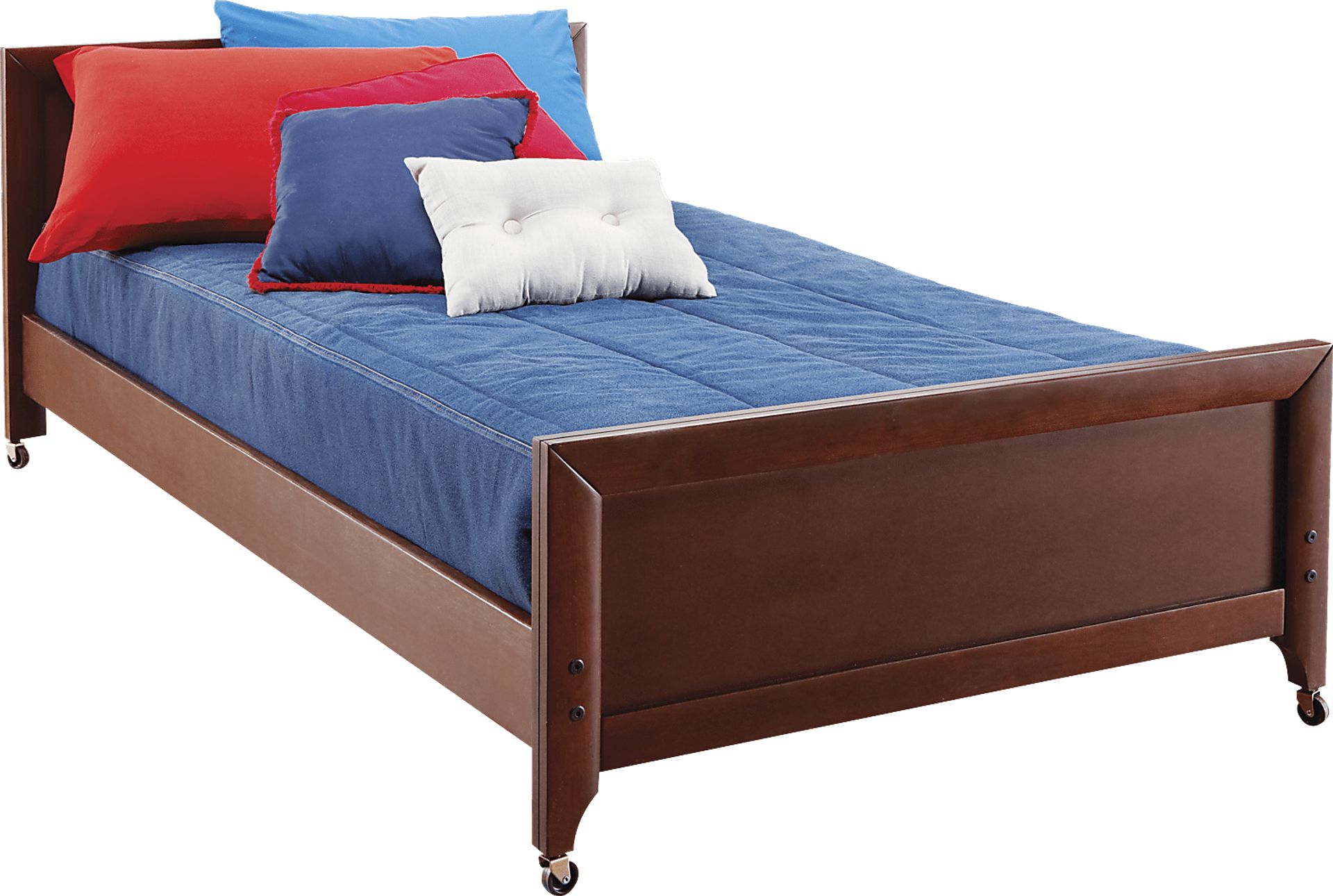 Ivy League Cherry 3 Pc Twin Low Profile Bed - Image 1
