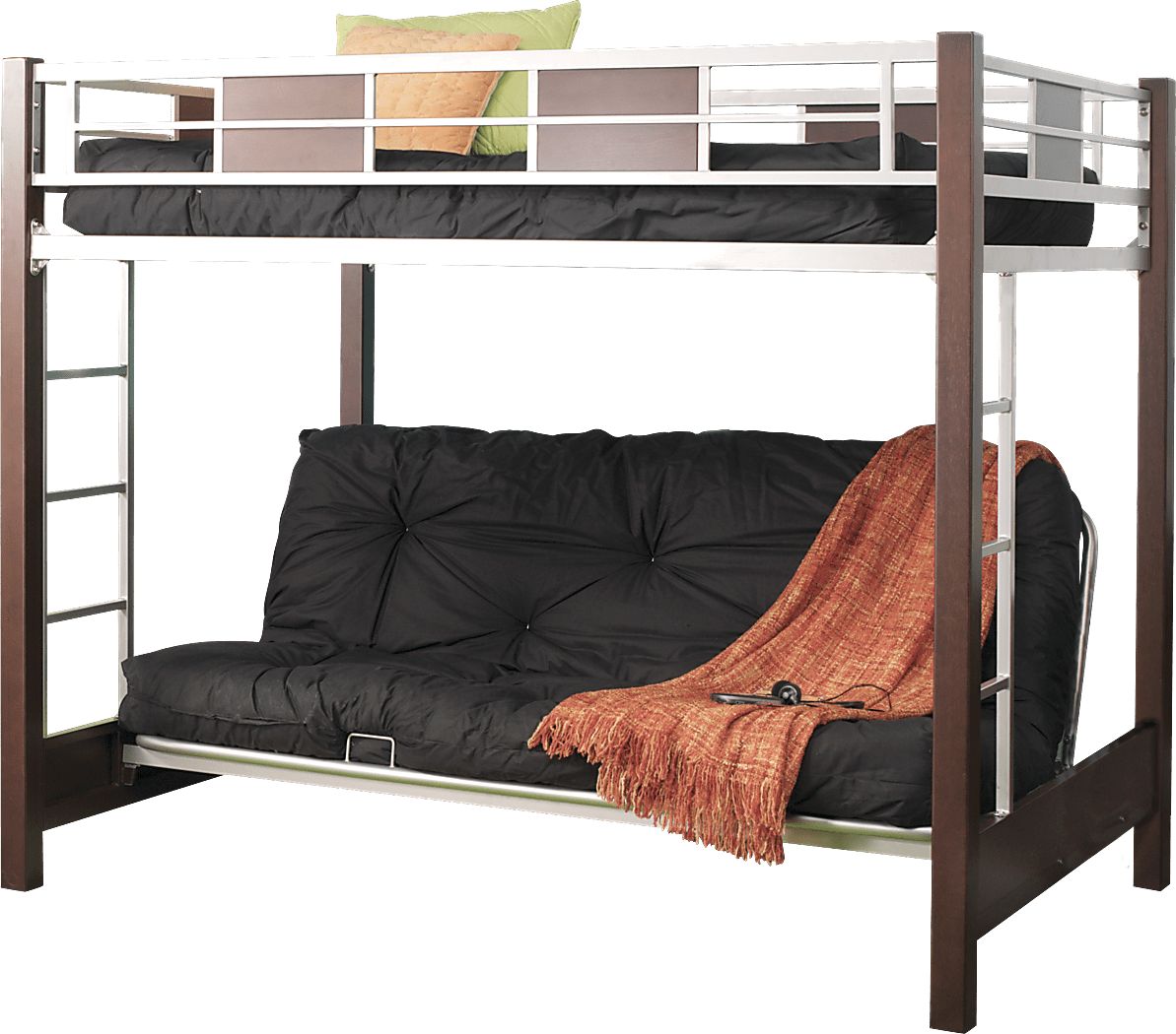 loft bed over futon