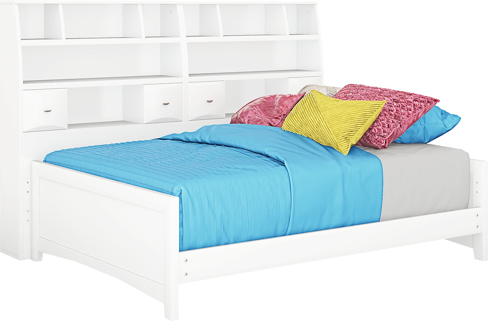 Ivy League White 5 Pc Full Bookcase Daybed - Image 1