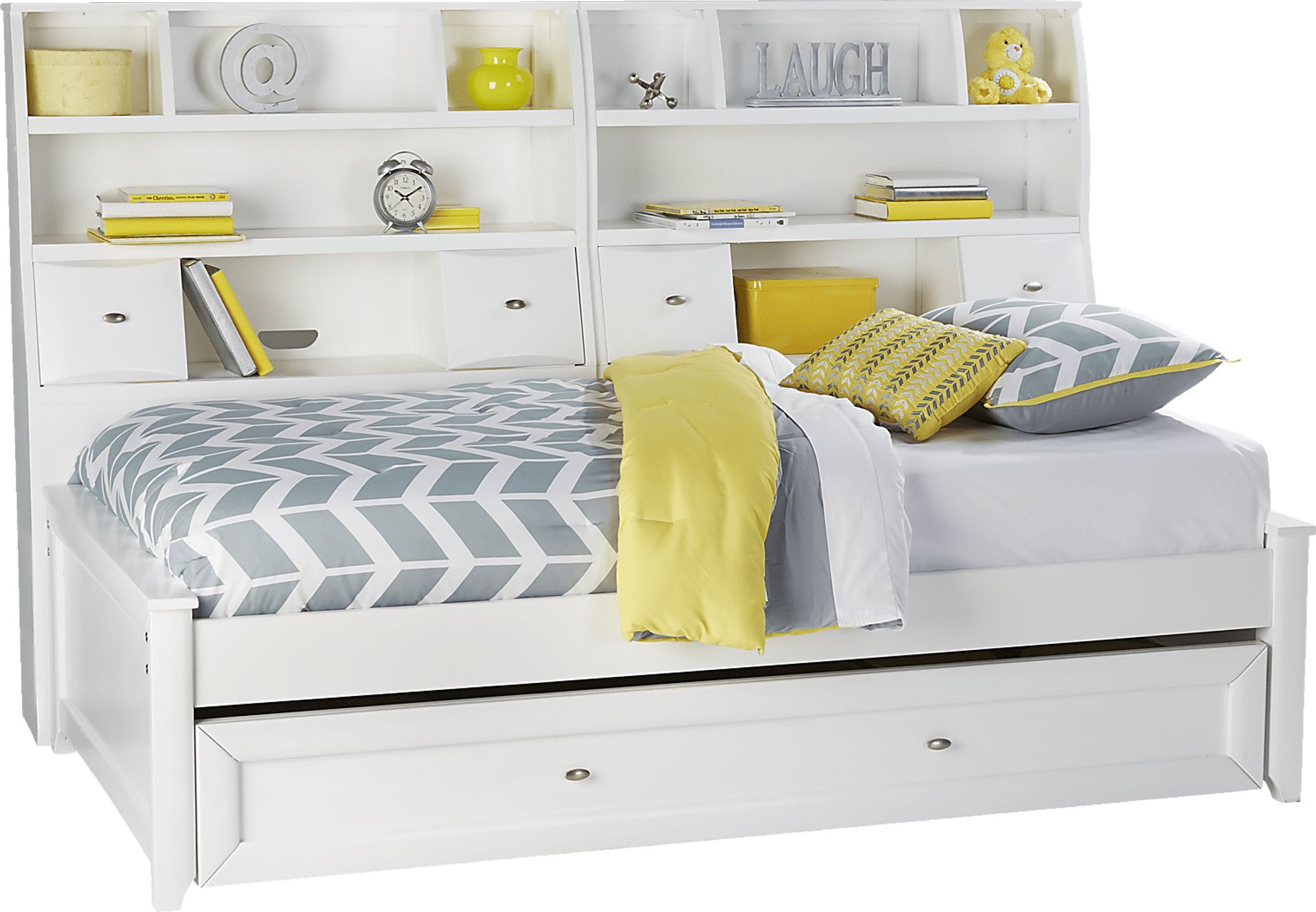 Ivy League White 5 Pc Twin Bookcase Daybed - Image 1