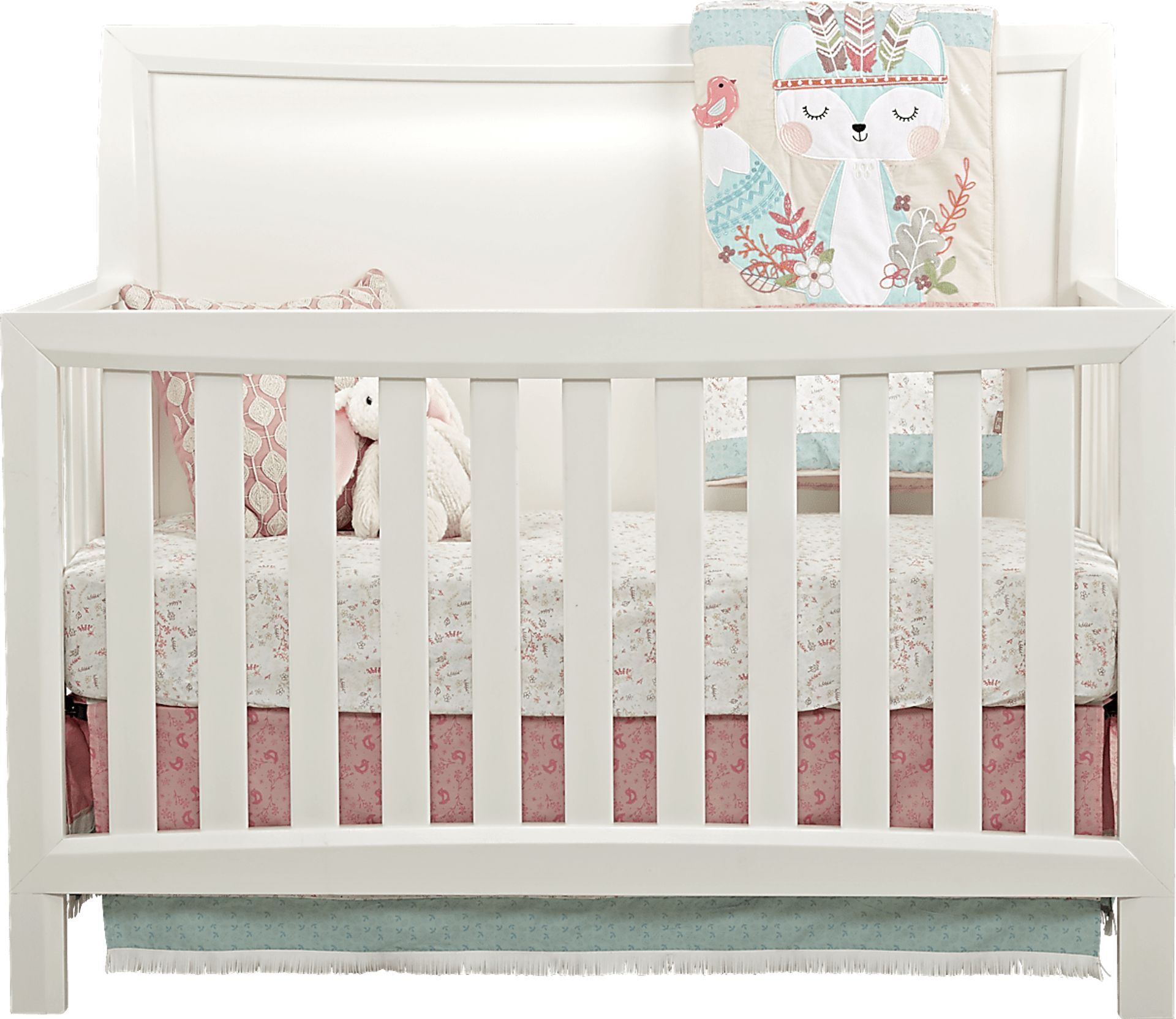 Ivy League White Crib with Toddler & Conversion Rails - Image 2