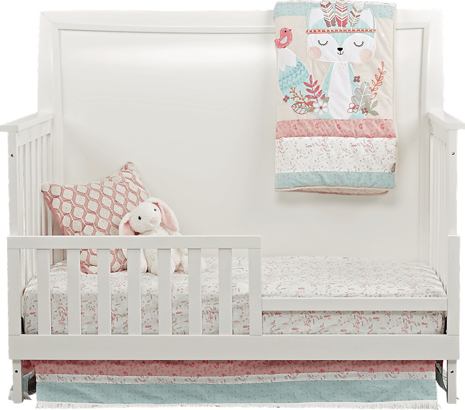 Ivy League White Crib with Toddler & Conversion Rails - Image 3