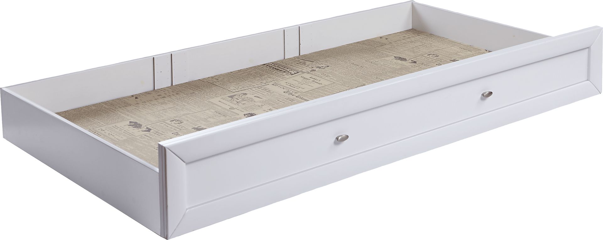 Ivy League White Twin Storage Trundle - Image 1