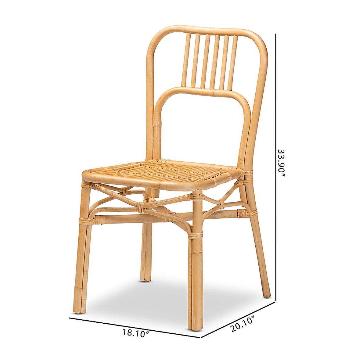 Ivyan Brown Side Chair Set of 2