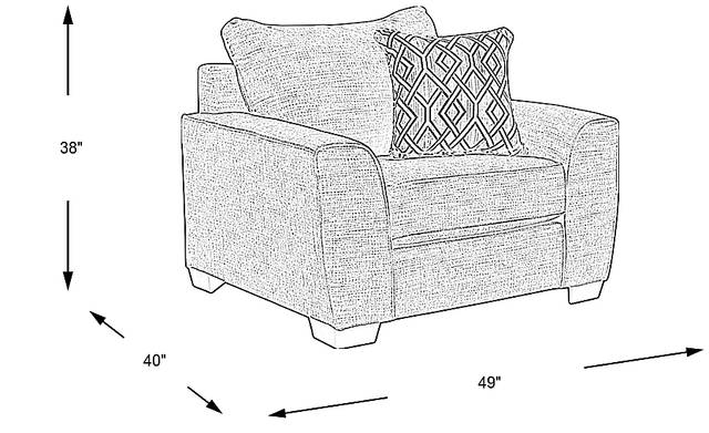 Dimension Image. Please refer to the Dimension Tab on this page for dimension details.
