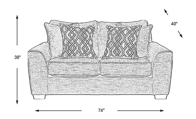 Dimension Image. Please refer to the Dimension Tab on this page for dimension details.