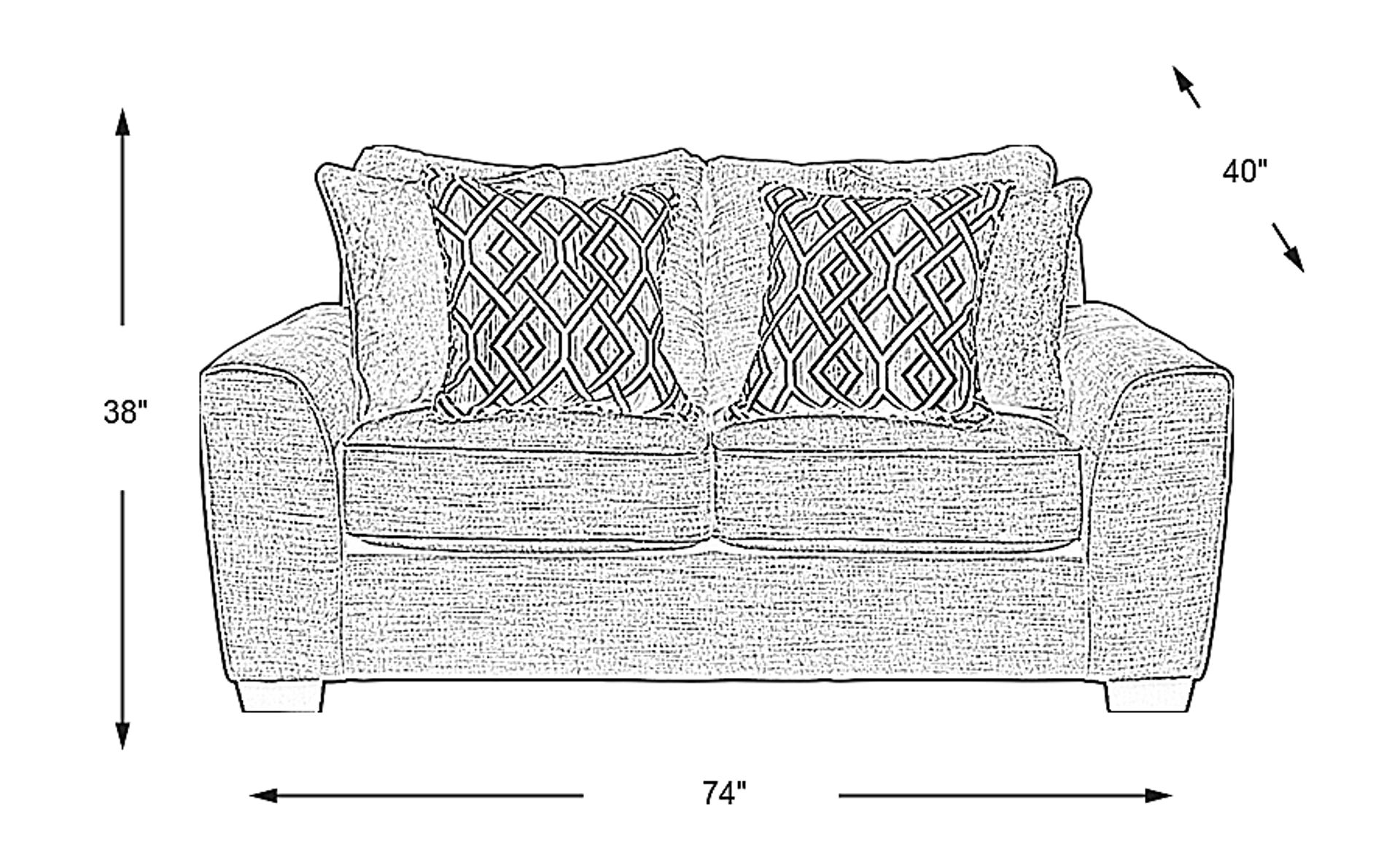 Dimension Image. Please refer to the Dimension Tab on this page for dimension details.
