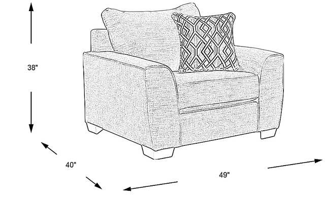 Dimension Image. Please refer to the Dimension Tab on this page for dimension details.
