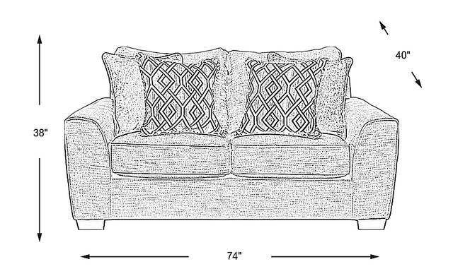 Dimension Image. Please refer to the Dimension Tab on this page for dimension details.
