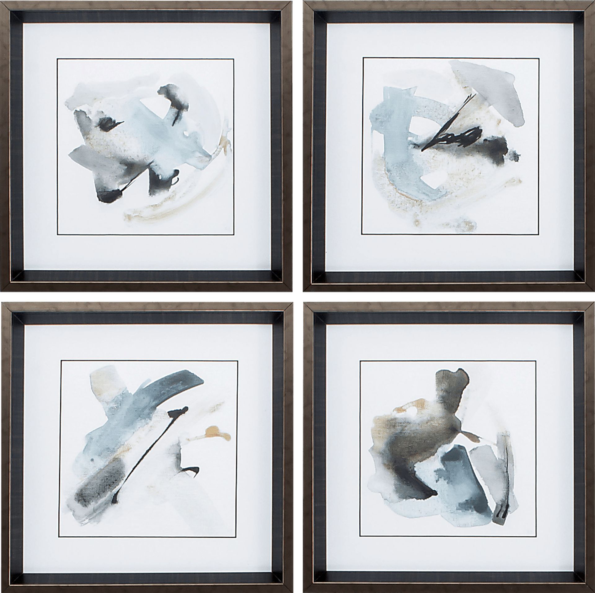Ivylyn Gray Wall Art Set of 4 - Image 1