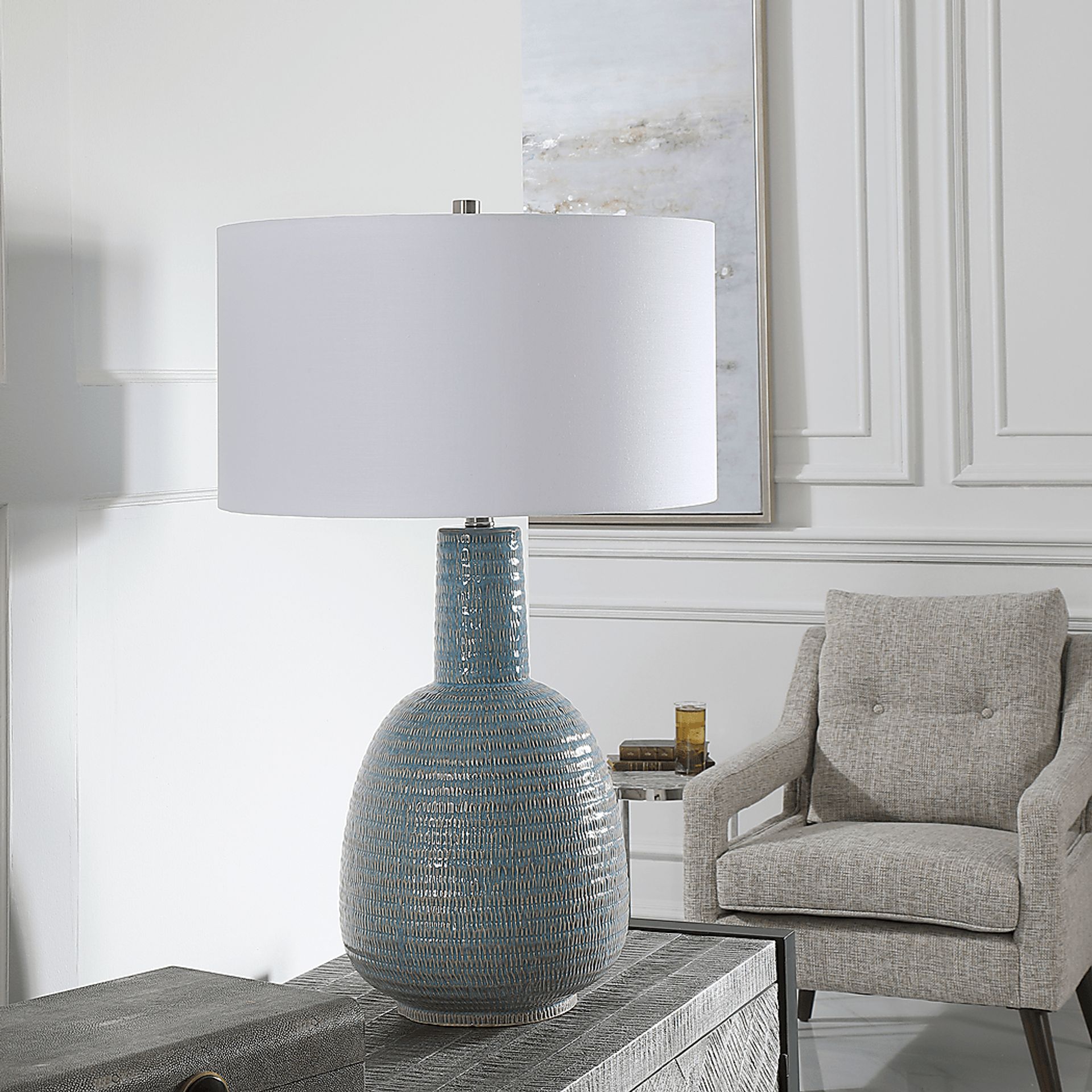 Ixora Gate Blue Lamp - Image 2