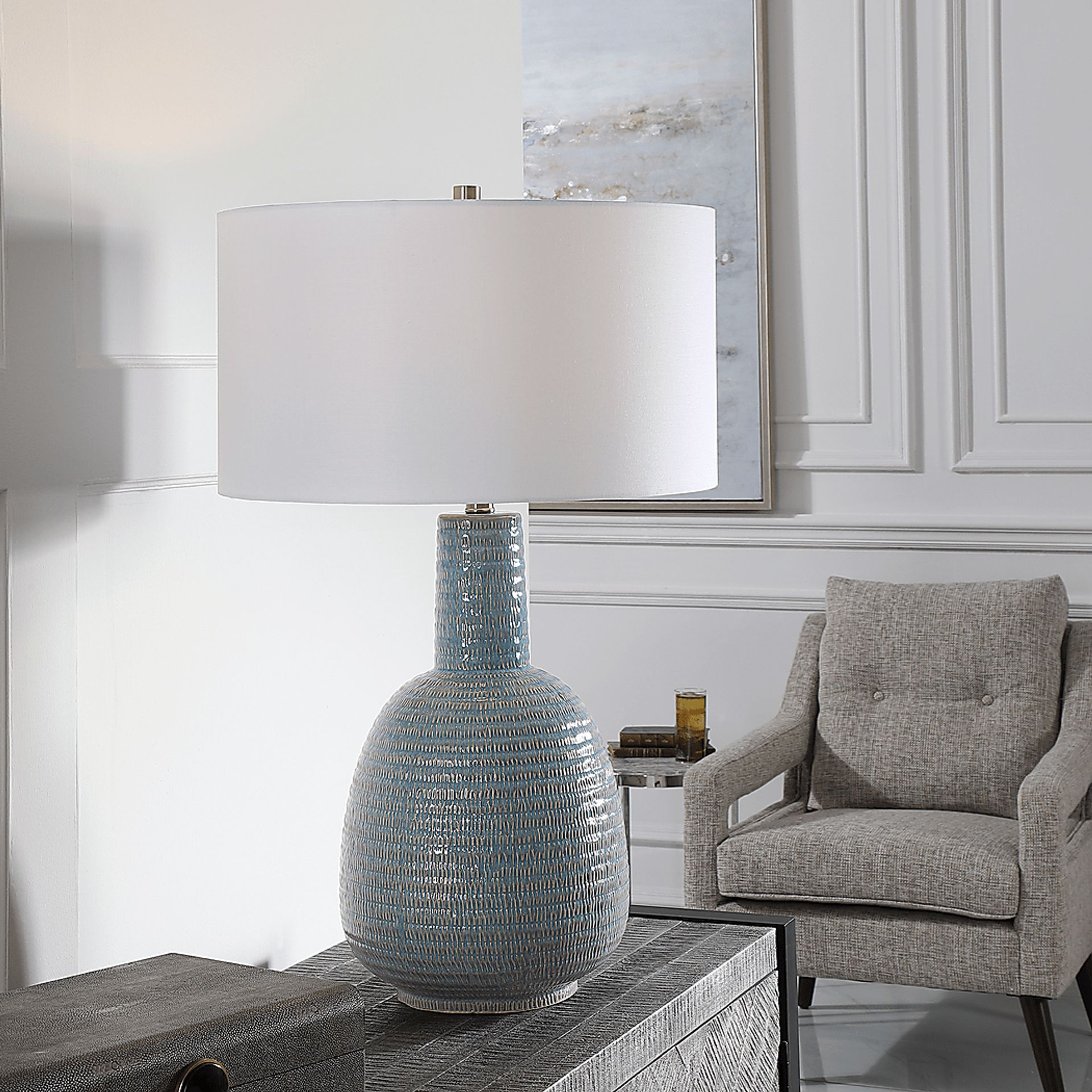 Ixora Gate Blue Lamp - Image 3